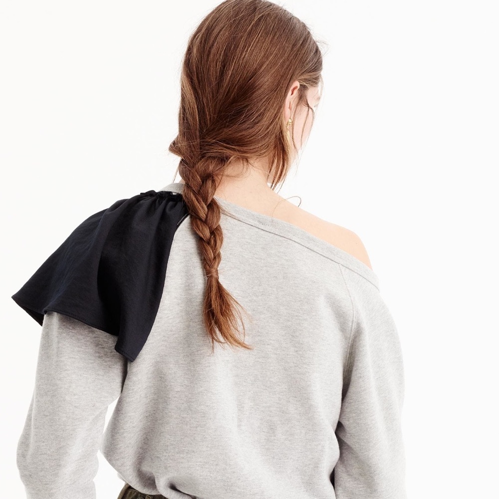 BOGO-JCREW RUFFLE SWEATSHIRT🌸 - Picture 2 of 4
